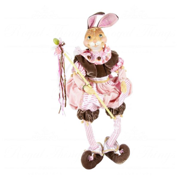 Katherine S Collection Wayne Kleski Heritage Collectible Tabletop Muffin And Mocha Bunny Pink Burgundy Kc 18 81652 1