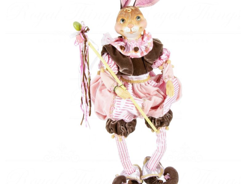 Katherine S Collection Wayne Kleski Heritage Collectible Tabletop Muffin And Mocha Bunny Pink Burgundy Kc 18 81652 1