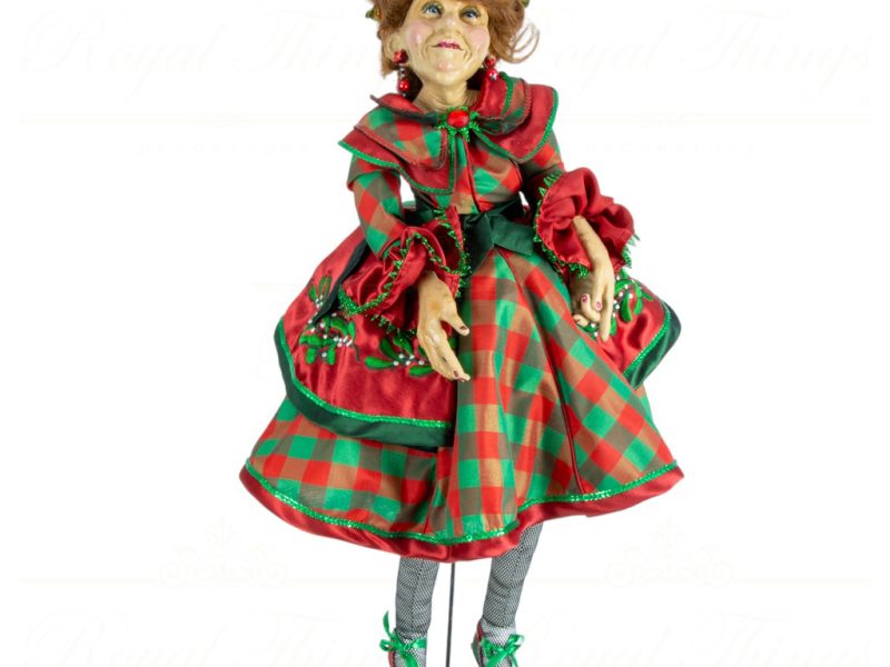 Kc 05 12932 Katherine S Collection Christmas Collectible Dolls Mistletoe Mae Doll Red Green A
