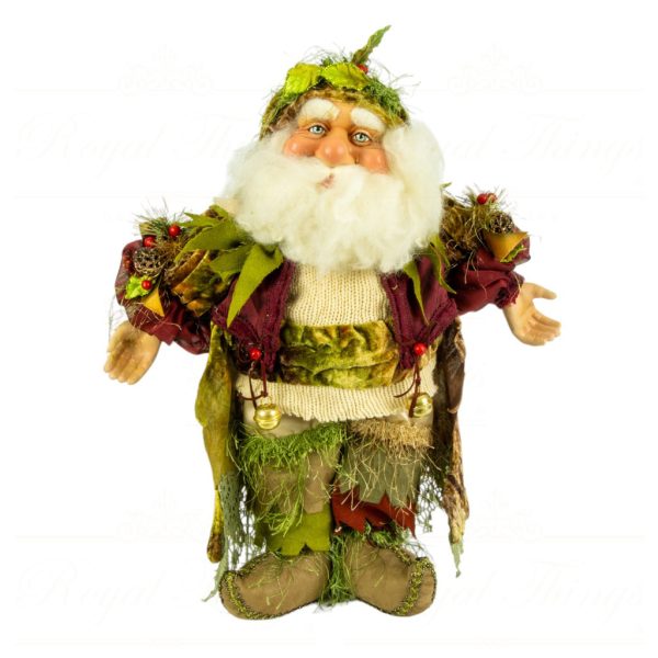 Kc 11 32527 Katherine S Collection Christmas Collectible Dolls Papa Woodland Doll Beige Brown Green Burgundy