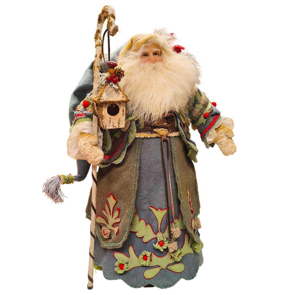 kc 18 81915 katherine s collection christmas collectible dolls father spruce santa doll brown grey green red Kc 18 81915 Katherine S Collection Christmas Collectible Dolls Father Spruce Santa Doll Brown Grey Green Red