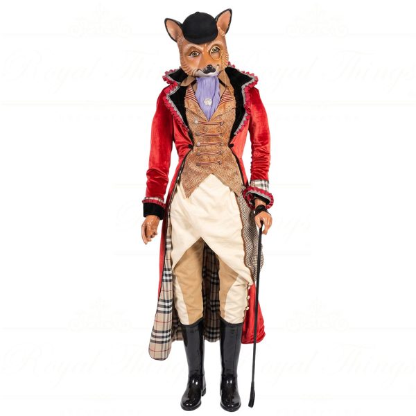 Kc 28 28261 Katherine S Collection Christmas Collectible Dolls Mr Wilbur Huntsley Fox Doll Life Size Red Black Beige Brown