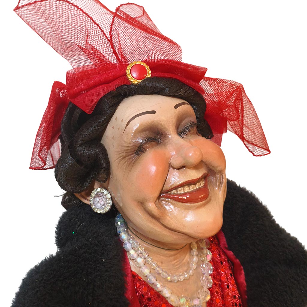 kc 66 12925 katherine s collection christmas collectible dolls fashionista mae sitting doll red purple black brown a Kc 66 12925 Katherine S Collection Christmas Collectible Dolls Fashionista Mae Sitting Doll Red Purple Black Brown A