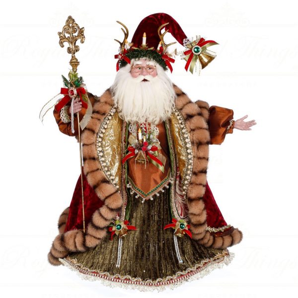Mark Roberts Christmas Collectable Doll Father Christmas Santa Red Brown Gold Mr 51 37680