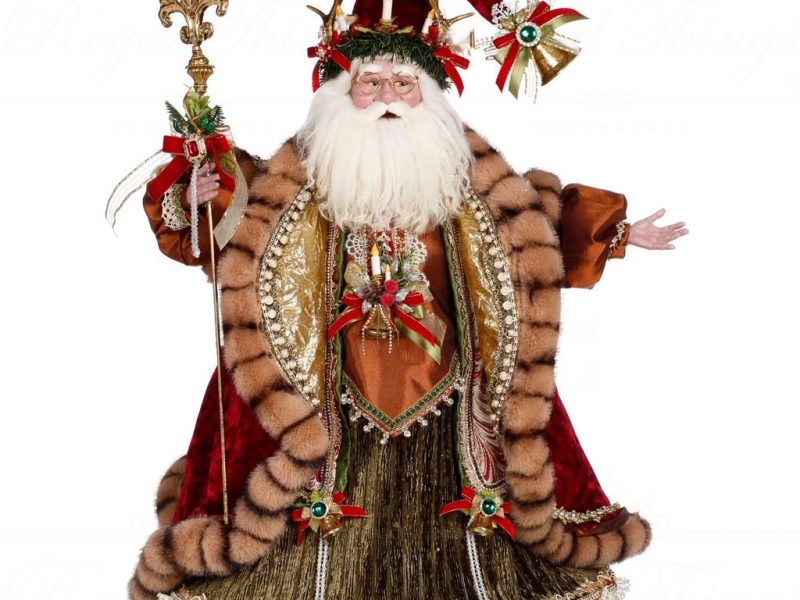Mark Roberts Christmas Collectable Doll Father Christmas Santa Red Brown Gold Mr 51 37680