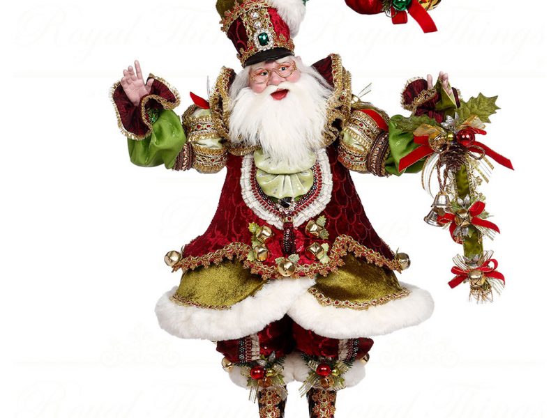 Mark Roberts Christmas Collectable Doll Large Sleighbells Santa Red White Green Mr 51 23890