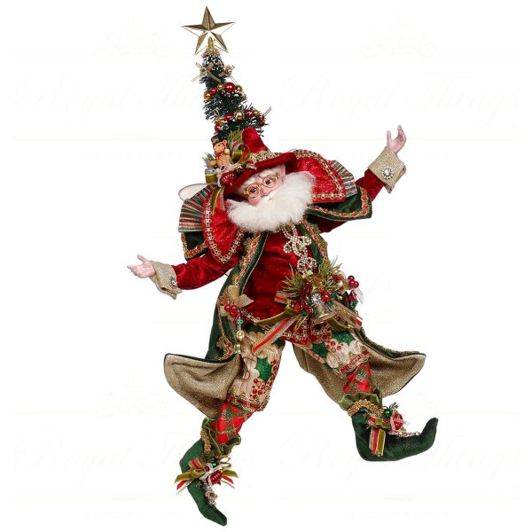 Mark Roberts Christmas Collectable Doll Medium Tannenbaum Santa Fairy Red Green Gold Mr 51 24136