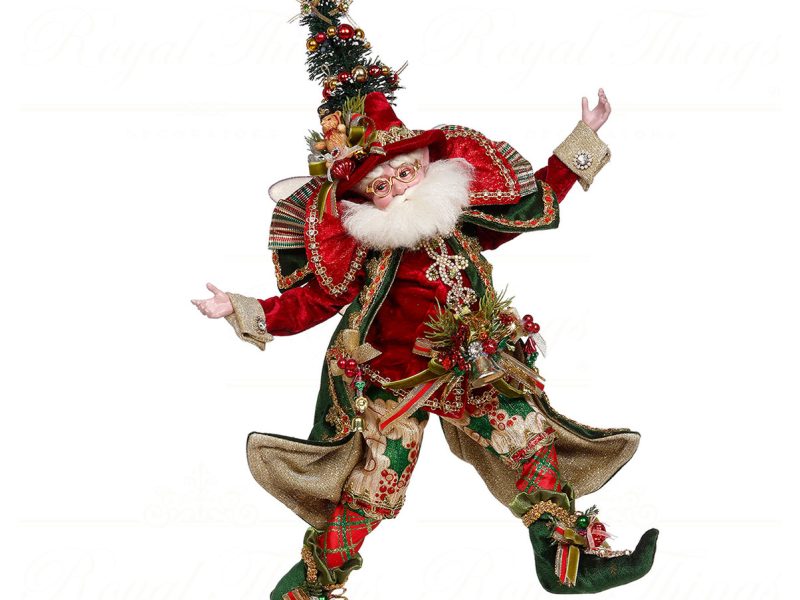 Mark Roberts Christmas Collectable Doll Medium Tannenbaum Santa Fairy Red Green Gold Mr 51 24136