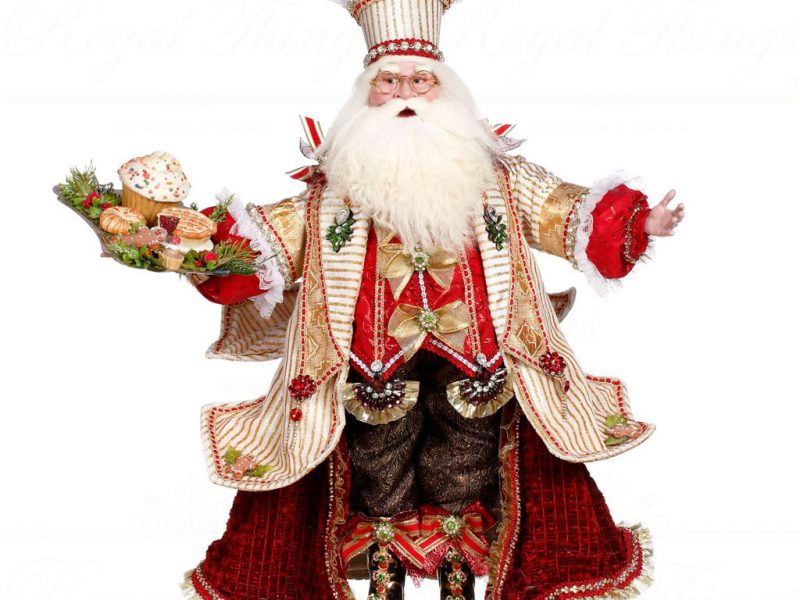 Mark Roberts Christmas Collectable Doll Tasty Cuisine Santa Red Cream Gold Mr 51 37708
