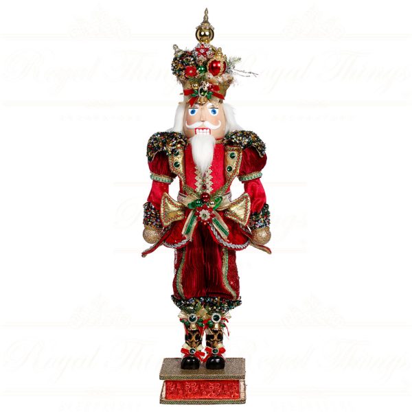 Mark Roberts Christmas Collectible Doll Med Deck The Halls Nutcracker Tabletop Red Green Gold Mr 51 45420 1