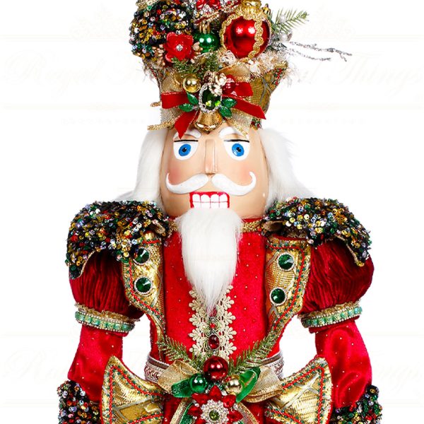Mark Roberts Christmas Collectible Doll Med Deck The Halls Nutcracker Tabletop Red Green Gold Mr 51 45420 2