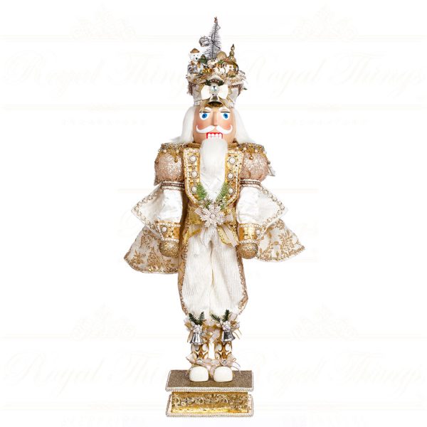 Mark Roberts Christmas Collectible Doll Med Merry Christmas Nutcracker Tabletop Gold White Mr 51 45414 1