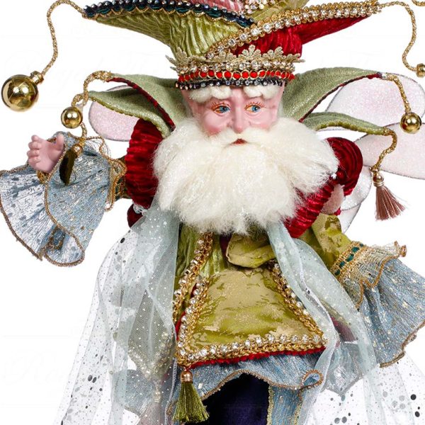 Mark Roberts Christmas Collectible Doll Santa Fairy De Magie Blue Green Red Pink Gold Mr 51 45386 Closeup