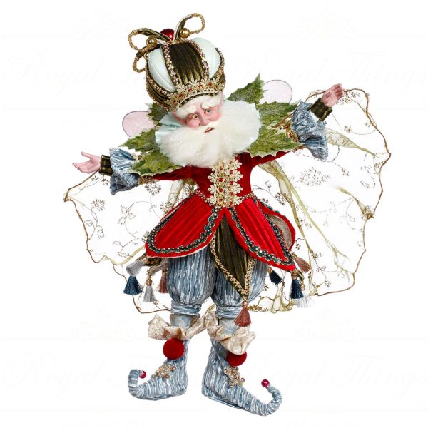 Mark Roberts Christmas Collectible Doll Santa Fairy De Noel Red Green Blue Gold Mr 51 45382