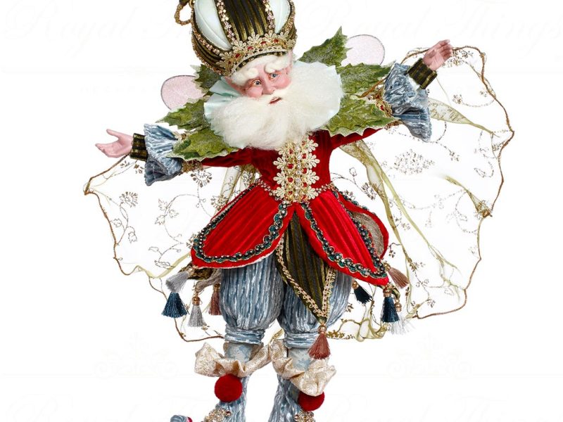 Mark Roberts Christmas Collectible Doll Santa Fairy De Noel Red Green Blue Gold Mr 51 45382