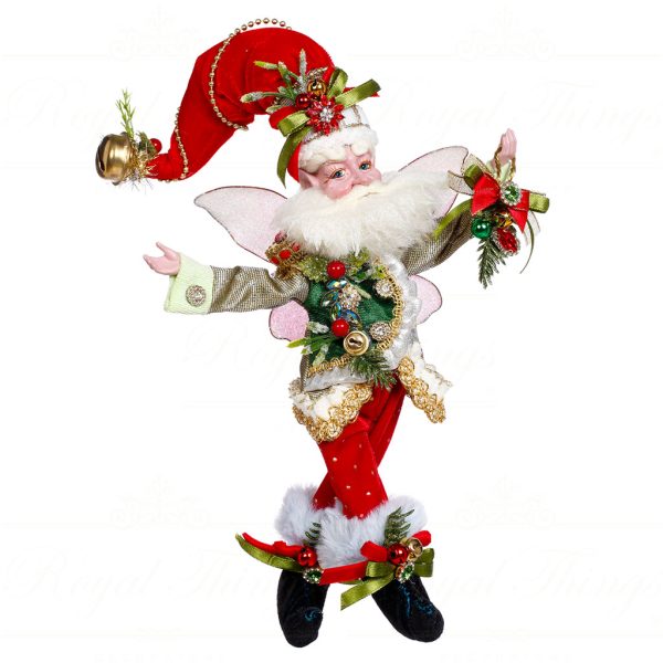 Mark Roberts Christmas Collectible Doll Small Jingle Bells Santa Fairy Green Red White Gold Mr 51 45132