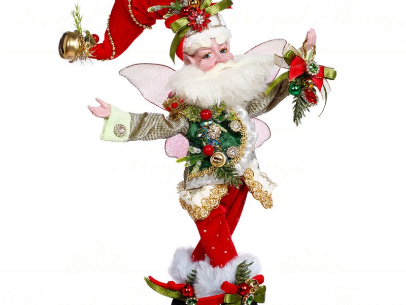 Mark Roberts Christmas Collectible Doll Small Jingle Bells Santa Fairy Green Red White Gold Mr 51 45132