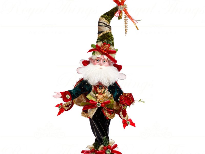 Mark Roberts Christmas Collectible Doll Small Stocking Santa Fairy Green Red Gold Mr 51 45180