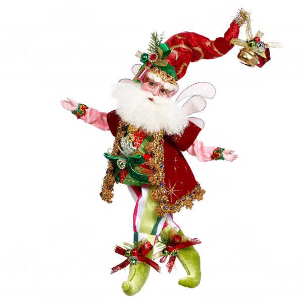 Mark Roberts Christmas Collectible Doll Small Tis The Season Santa Fairy Red Green Gold Pink White Mr 51 45198