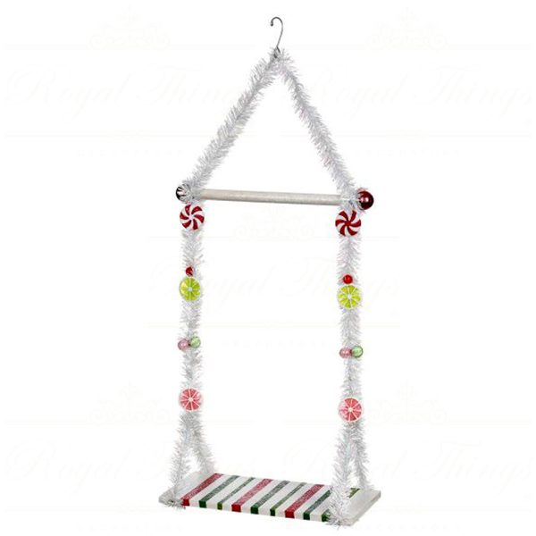 Mark Roberts Displays Stands Double Elf Swing Medium Multicolor Mr 39 20136 White