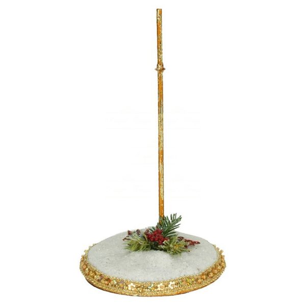 Mark Roberts Displays Stands Small Snow Base Stand White Gold Green Mr 52 82142
