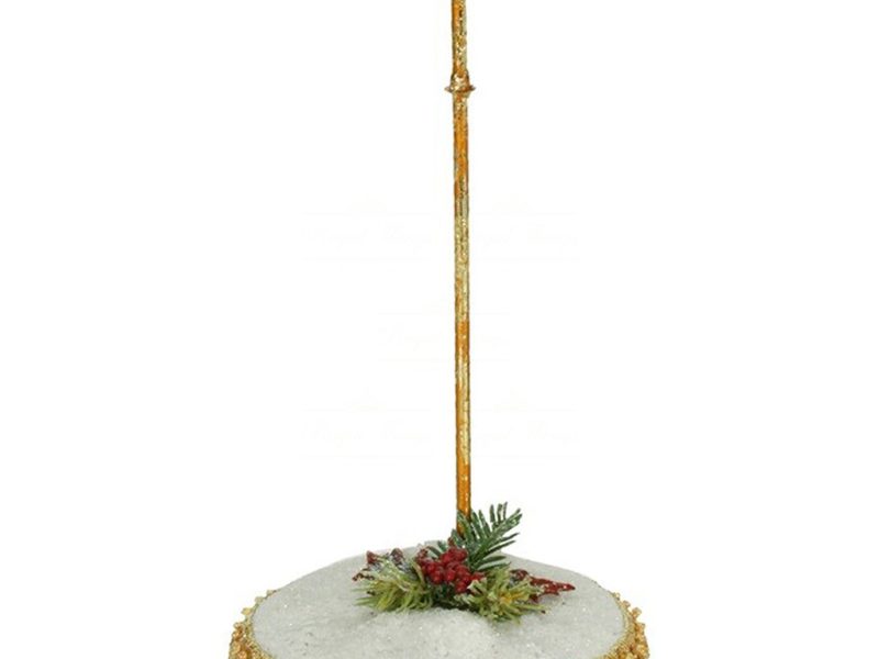 Mark Roberts Displays Stands Small Snow Base Stand White Gold Green Mr 52 82142