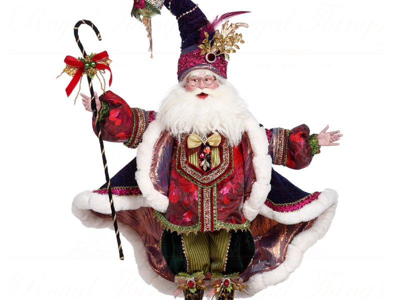 Mark Roberts Purple Pink Couture Santa Doll Large 51 16282