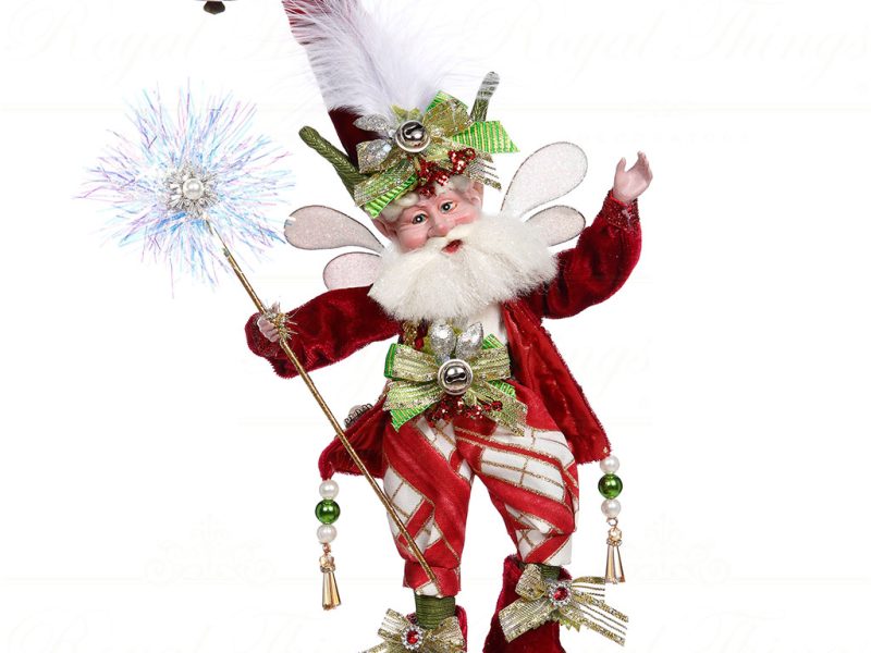 Mark Roberts Red White Green Christmas Whishes Santa Fairy 51 16416