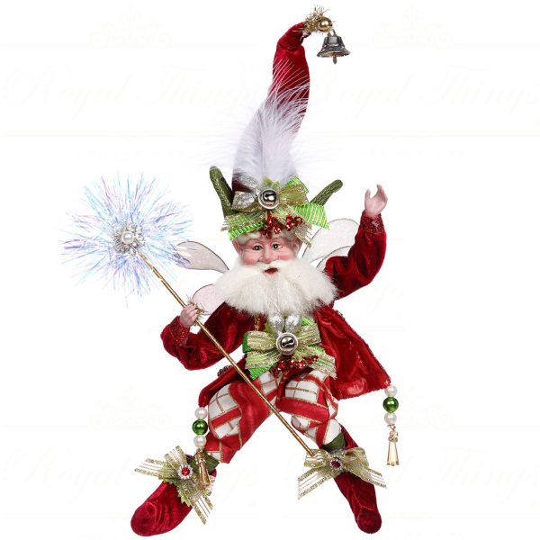 Mark Roberts Red White Green Christmas Whishes Santa Fairy 51 16416 Pose1