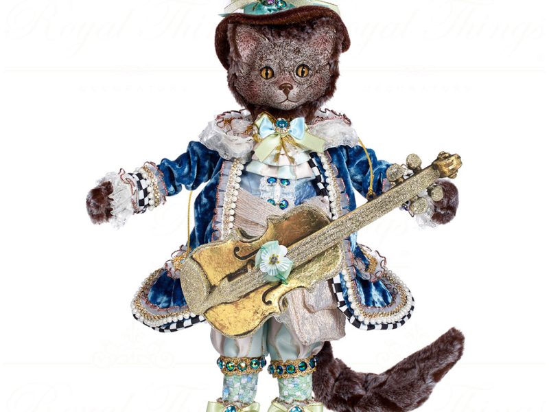 Mark Roberts Spring Collectable Dolls 3 Musketeer Cat Lover Blue Gold Grey Mr 51 44670
