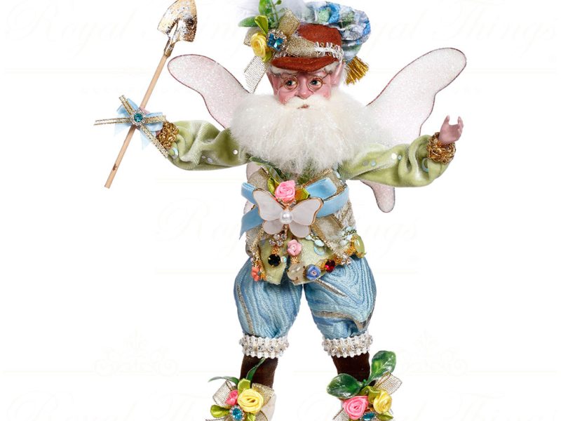 Mark Roberts Spring Collectable Dolls Flower Garden Small Fairy Blue Green White Mr 51 44620