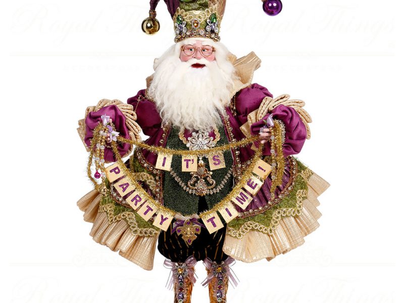 Mark Roberts Spring Collectable Dolls Mardi Gras King Green Purple Gold Mr 51 37264