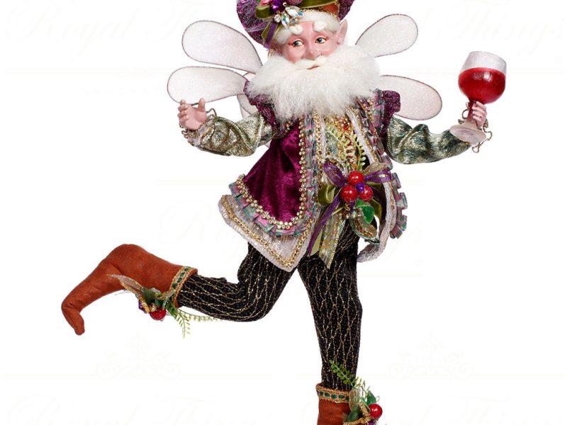 Mark Roberts Spring Collectable Dolls Wine Lover Medium Fairy Purple White Black Mr 51 44602