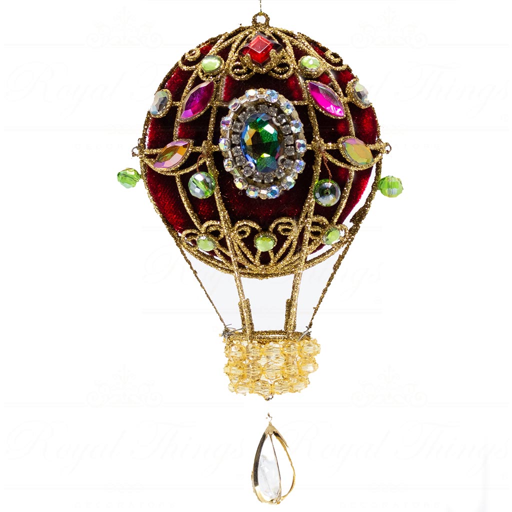 mo 93020 goodwill christmas ornaments wire fabric hot air balloon green burgundy gold vari burgundy Mo 93020 Goodwill Christmas Ornaments Wire Fabric Hot Air Balloon Green Burgundy Gold Vari Burgundy