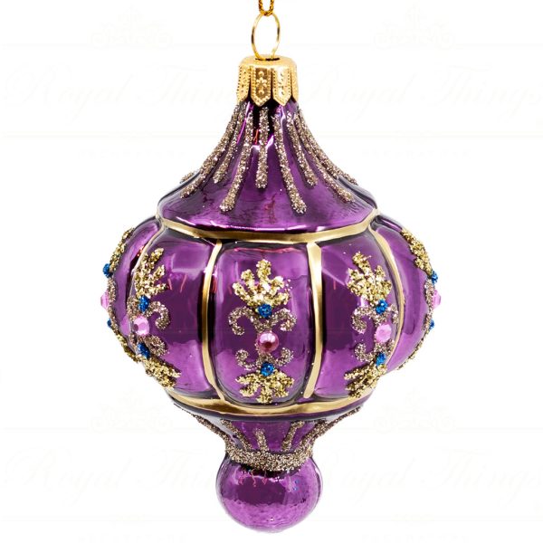 Glass Dazzling Damian Finial 13 cm