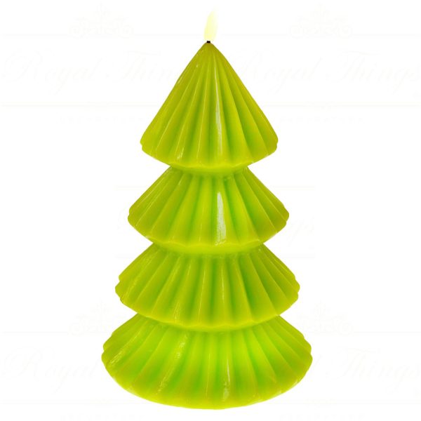 Werner Voss Led Candles Wax Christmas Tree Candle Green Wv 55688