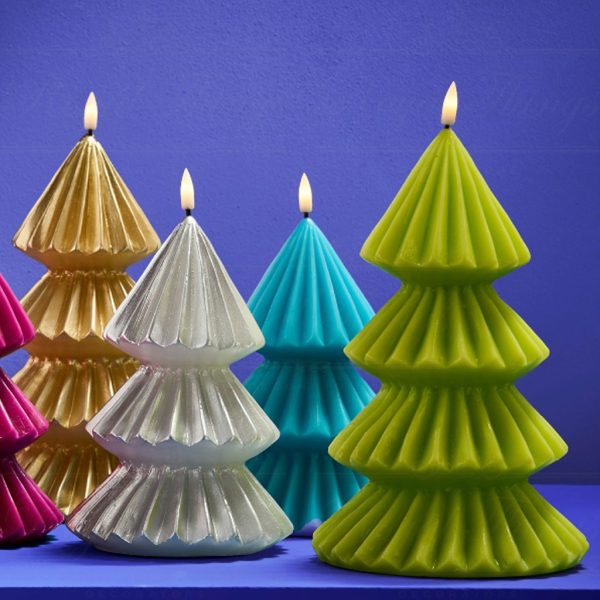 Werner Voss Led Candles Wax Christmas Tree Candle Green Wv 55688 Lifestyle