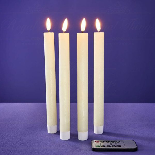 Werner Voss Led Candles Wax Stick Candle Cream Inclusive Remote Control Dimmable Wv 47618 Lifestyle