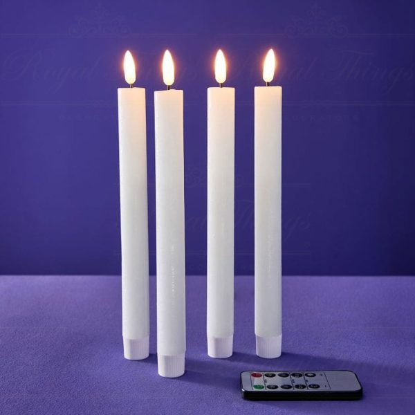 Werner Voss Led Candles Wax Stick Candle White Inclusive Remote Control Dimmable Wv 47615 Lifestyle