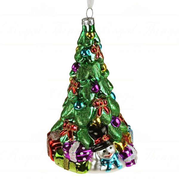 Werner Voss Glass Christmas Ornaments Christmas Tree Green Red Multicolor Wv 53991